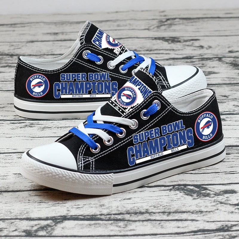 Buffalo Bills Low Top Canvas Sport Sneakers Shoes For Men Women Fans - Image 7