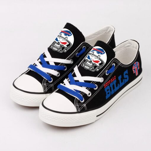 Buffalo Bills Low Top Canvas Sport Sneakers Shoes For Men Women Fans - Image 5
