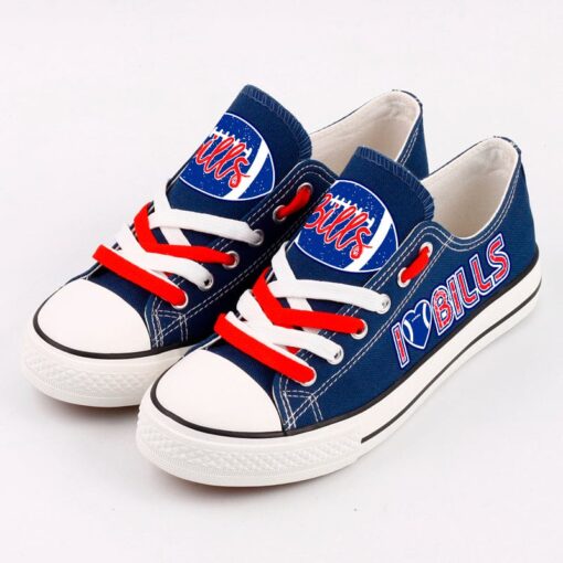 Buffalo Bills Low Top Canvas Sport Sneakers Shoes For Men Women Fans - Image 8