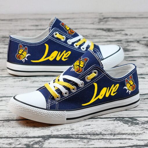 Butterfly Canvas Sneakers Shoes For Men Women Fans - Image 2