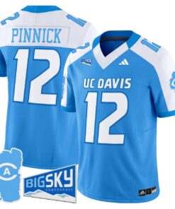 Caden Pinnick Jersey 12 UC Davis Aggies 2025 Lake Tahoe Patch Stitched Aqua Alter 43c9f1d6 0d2f 4e82 8cf8 9e219d47e542