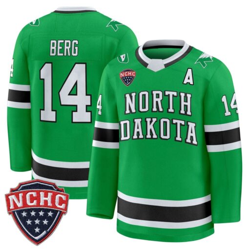 Cameron Berg Jersey #14 North Dakota Fighting Hawks 2025-26 Stitched - Image 3