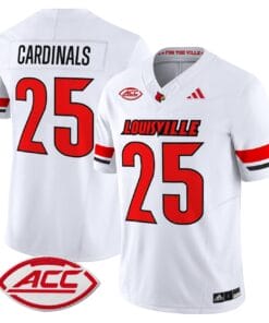 Cardinals Jersey 25 Louisville Cardinals 2025 Vapor Stitched White