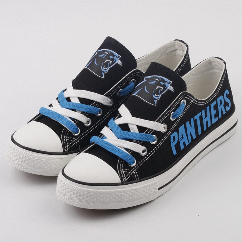 Carolina Panthers Low Top Canvas Sport Sneakers Shoes For Men Women Fans - Image 2