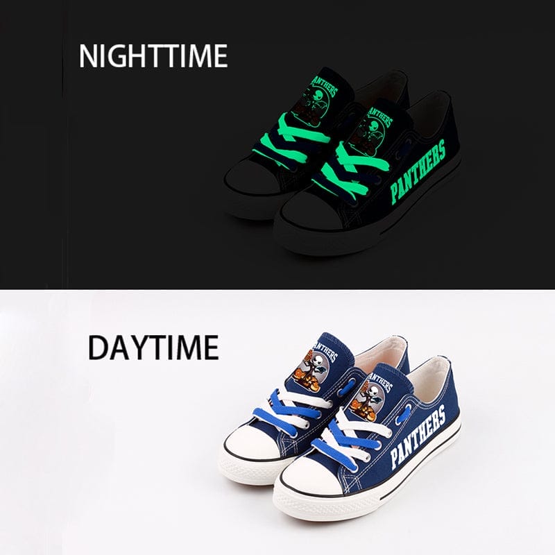 Carolina Panthers Low Top Canvas Sport Sneakers Shoes For Men Women Fans - Image 4