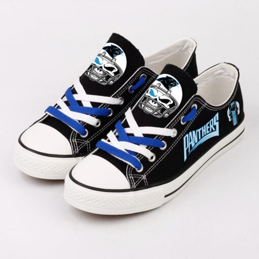 Carolina Panthers Low Top Canvas Sport Sneakers Shoes For Men Women Fans - Image 5