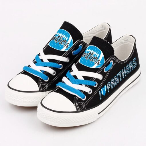 Carolina Panthers Low Top Canvas Sport Sneakers Shoes For Men Women Fans - Image 5