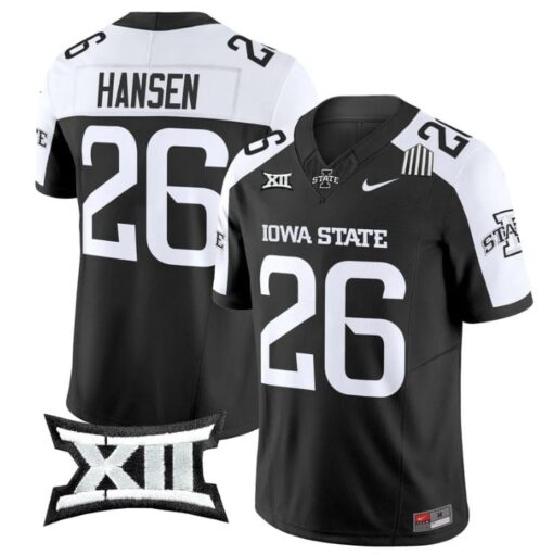 Carson Hansen Jersey #26 Iowa State Cyclones 2025 Limited Stitched Black Alter