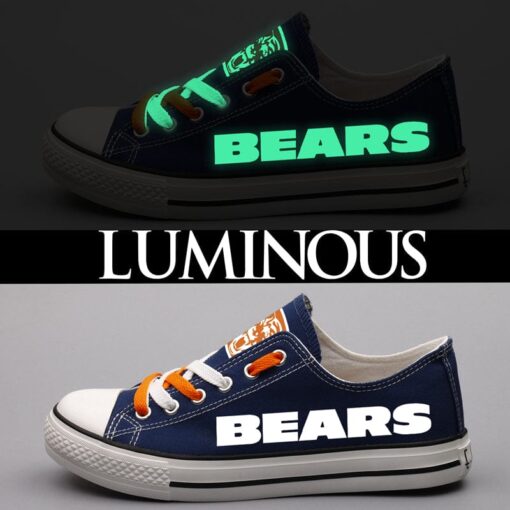 Chicago Bears Low Top Canvas Sport Sneakers Shoes For Men Women Fans - Image 5