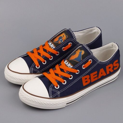 Chicago Bears Low Top Canvas Sport Sneakers Shoes For Men Women Fans - Image 6