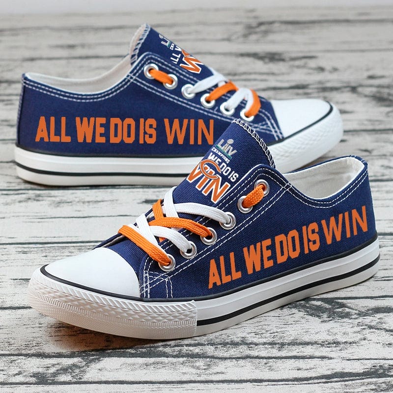 Chicago Bears  Low Top Canvas Sport Sneakers Shoes For Men Women Fans - Image 8