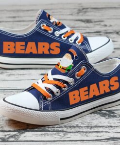 Chicago Bears Limited Print NFL Students Low Top Canvas Shoes Sport Sneakers 4