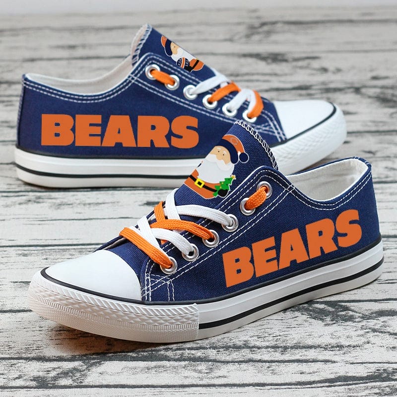 Chicago Bears  Low Top Canvas Sport Sneakers Shoes For Men Women Fans - Image 3