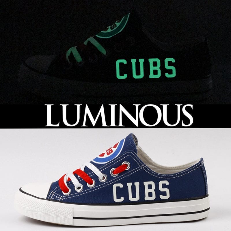 Chicago Cubs Limited Print Low Top Canvas Shoes Sport Sneakers For Men Women Fans