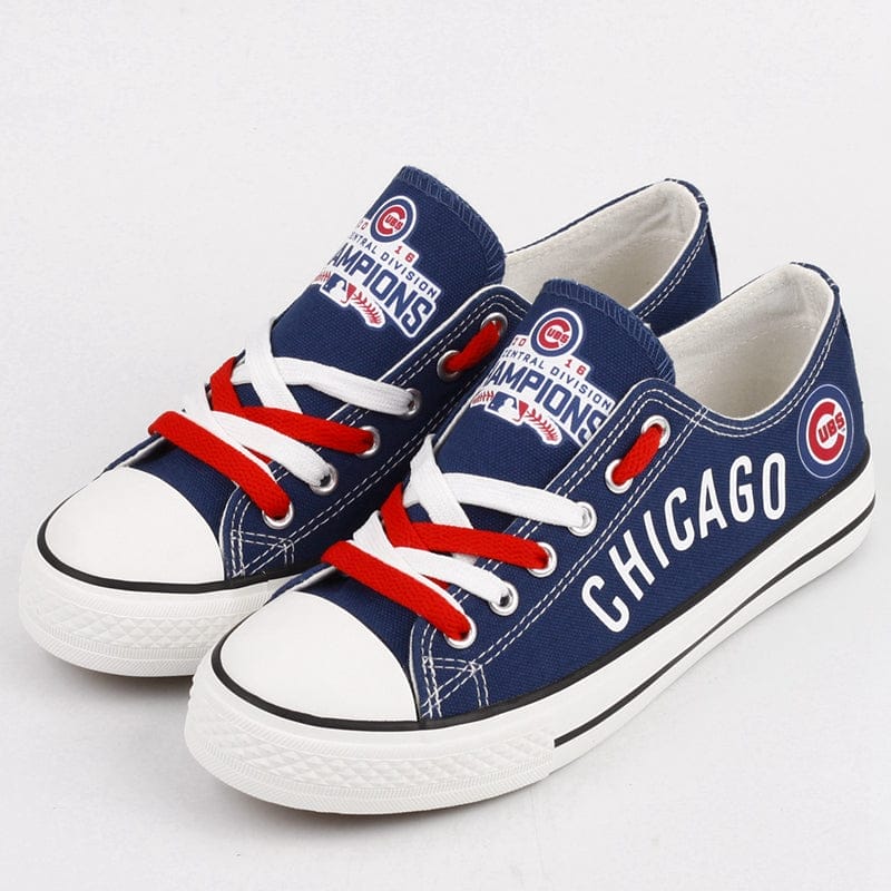 Chicago Cubs Limited Print Low Top Canvas Shoes Sport Sneakers For Men Women Fans - Image 2