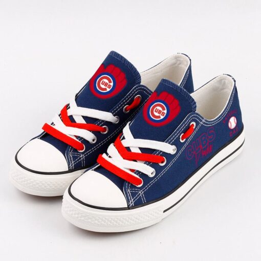 Chicago Cubs Limited Print Low Top Canvas Shoes Sport Sneakers For Men Women Fans - Image 5