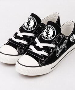 Chicago White Sox Limited Print MLB Students Low Top Canvas Shoes Sport Sneakers 4
