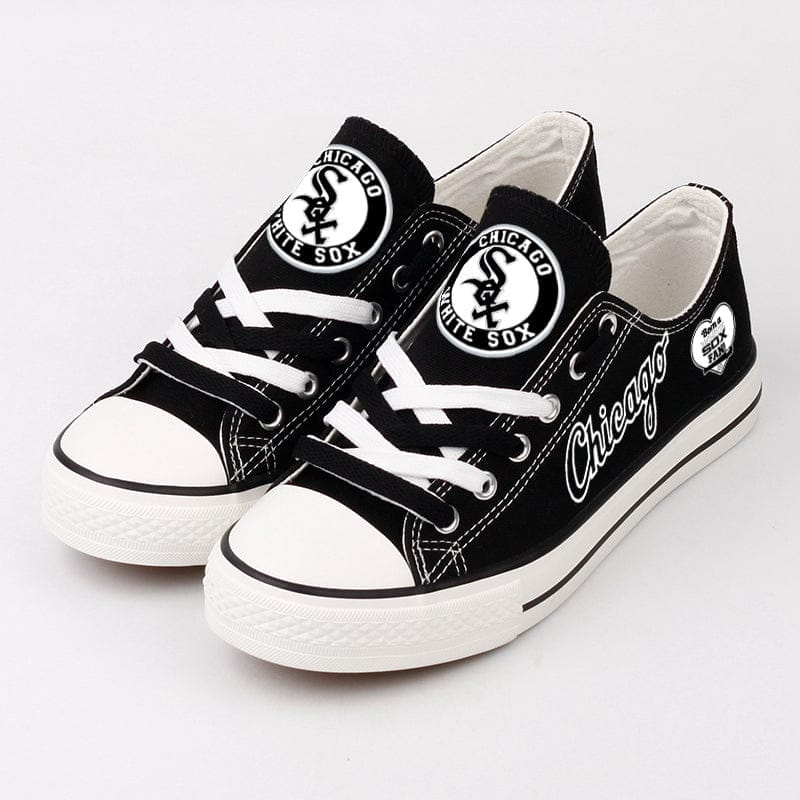 Chicago White Sox Limited Print Low Top Canvas Shoes Sport Sneakers For Men Women Fans - Image 3
