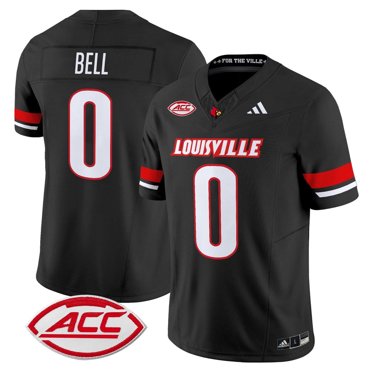 Chris Bell Jersey #0 Louisville Cardinals 2025 Vapor Limited Stitched