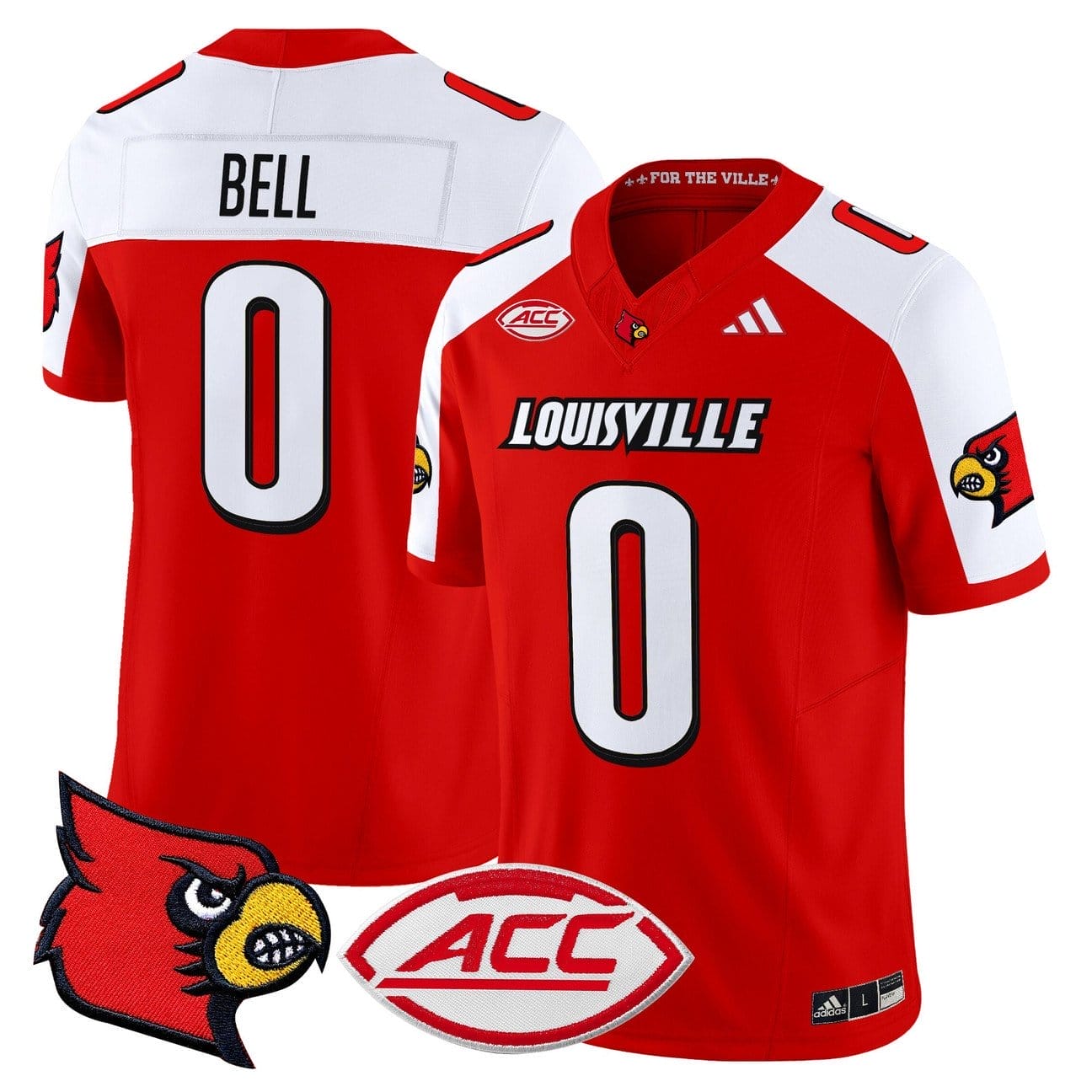 Chris Bell Jersey #0 Louisville Cardinals 2025 Vapor Limited Stitched - Image 4