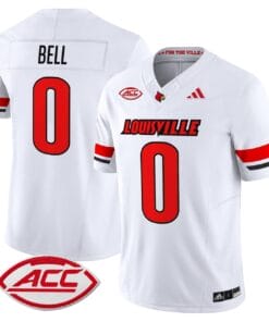 Chris Bell Jersey 0 Louisville Cardinals 2025 Vapor Stitched White