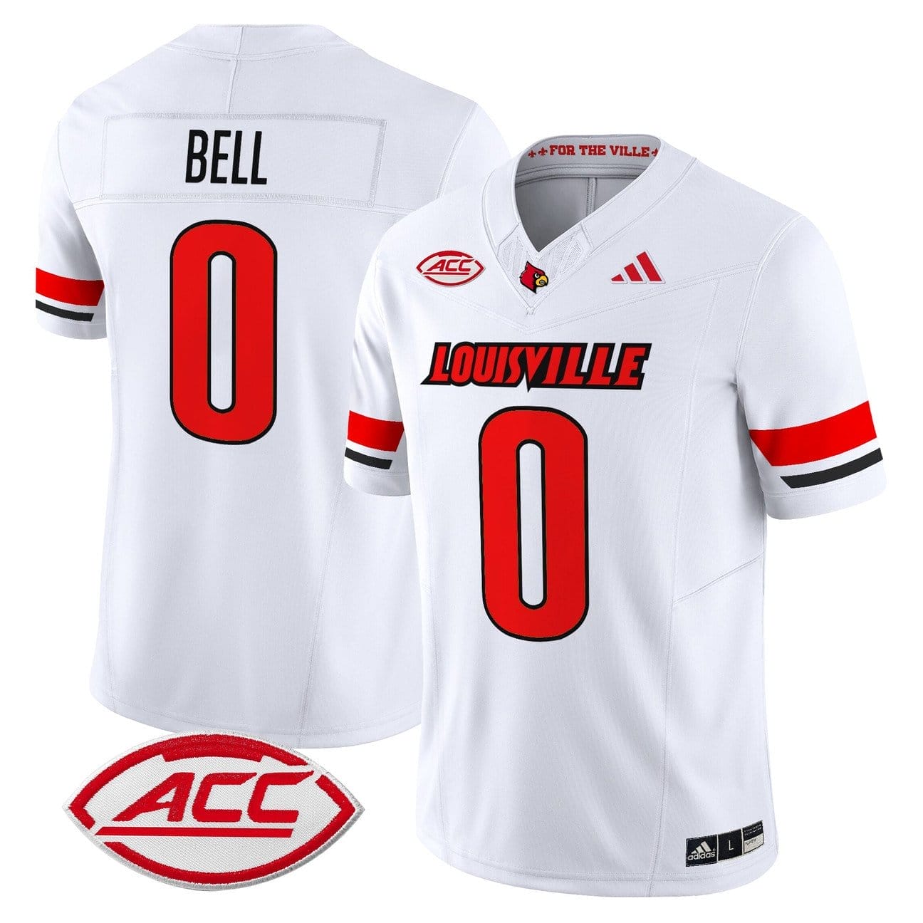 Chris Bell Jersey #0 Louisville Cardinals 2025 Vapor Limited Stitched - Image 5