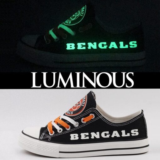 Cincinnati Bengals Low Top Canvas Sport Sneakers Shoes For Men Women Fans - Image 3