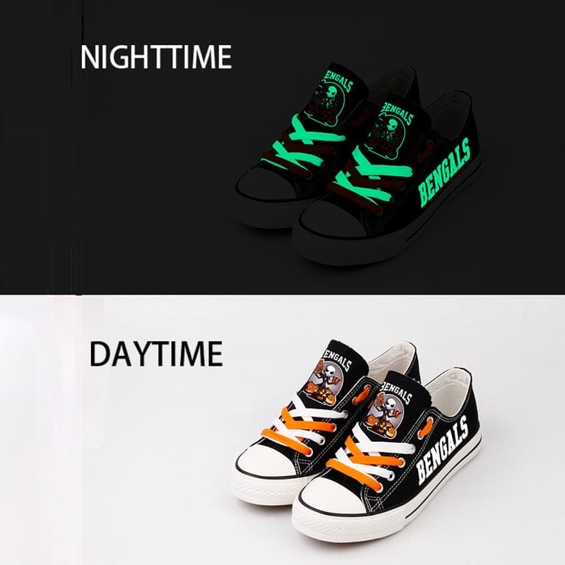 Cincinnati Bengals Low Top Canvas Sport Sneakers Shoes For Men Women Fans - Image 4