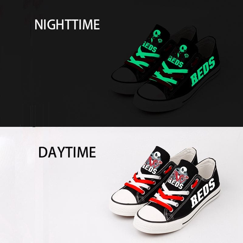 Cincinnati Reds Limited Print Low Top Canvas Shoes Sport Sneakers For Men Women Fans - Image 2