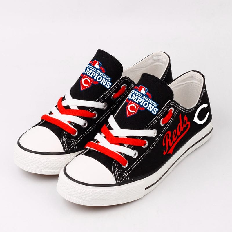 Cincinnati Reds Limited Print Low Top Canvas Shoes Sport Sneakers For Men Women Fans - Image 2