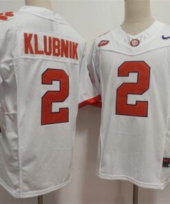Clemson Tigers 2 Cade Klubnik White F.U.S.E. Stitched Football Jersey