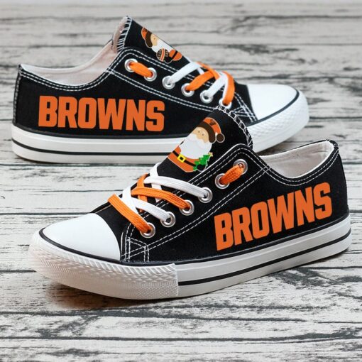 Cleveland Browns Low Top Canvas Sport Sneakers Shoes For Men Women Fans - Image 2