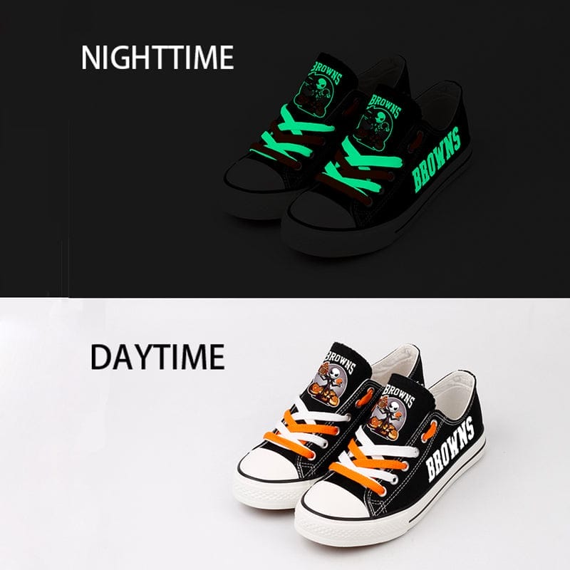 Cleveland Browns Low Top Canvas Sport Sneakers Shoes For Men Women Fans - Image 4