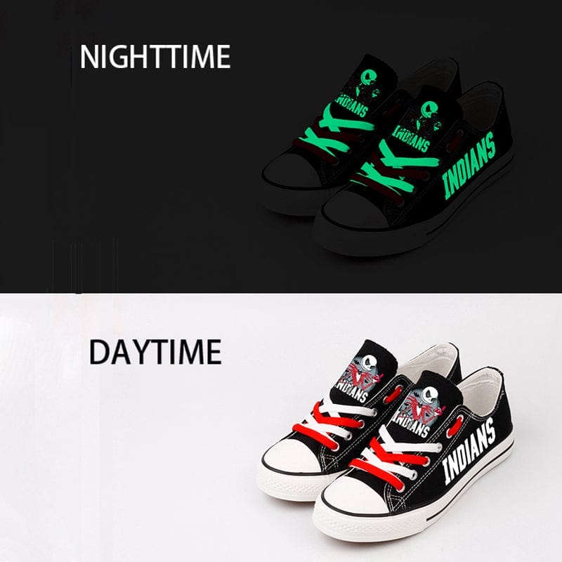 Cleveland Indians Limited Print Low Top Canvas Shoes Sport Sneakers For Men Women Fans - Image 3