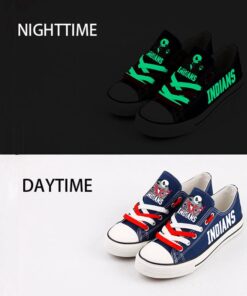 Cleveland Indians Limited Print MLB Students Low Top Canvas Shoes Sport Sneakers 3 62522ffc 960a 43e8 a685 bf6faa908ac3