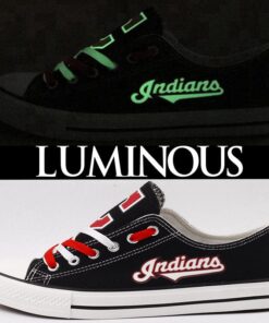 Cleveland Indians Limited Print MLB Students Low Top Canvas Shoes Sport Sneakers 5