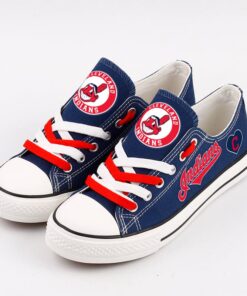Cleveland Indians Limited Print MLB Students Low Top Canvas Shoes Sport Sneakers 6 7eeb5645 d6d9 4a75 b29b f4f979512619