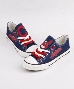 Cleveland Indians Limited Print MLB Students Low Top Canvas Shoes Sport Sneakers 9b26103e 8b48 4575 bd46 794b647ed36e