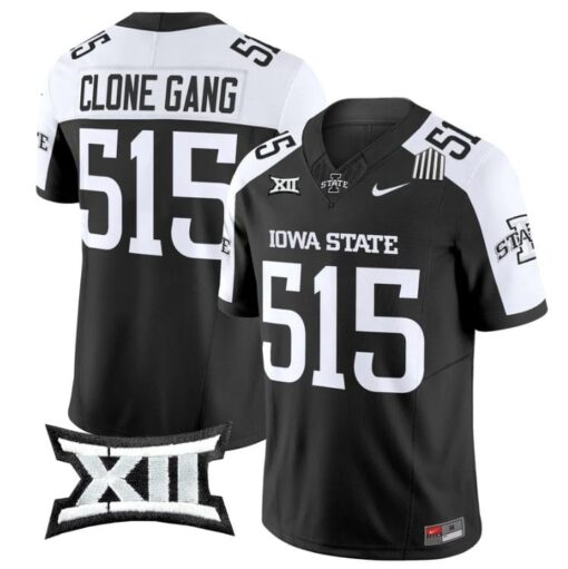 Clone Gang Jersey #515 Iowa State Cyclones 2025 Limited Stitched Black Alter