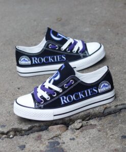 Colorado Rockies Limited Print MLB Students Low Top Canvas Shoes Sport Sneakers 4
