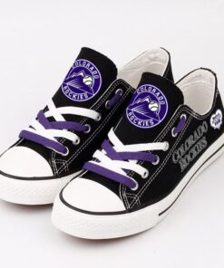 Colorado Rockies Limited Print MLB Students Low Top Canvas Shoes Sport Sneakers 6