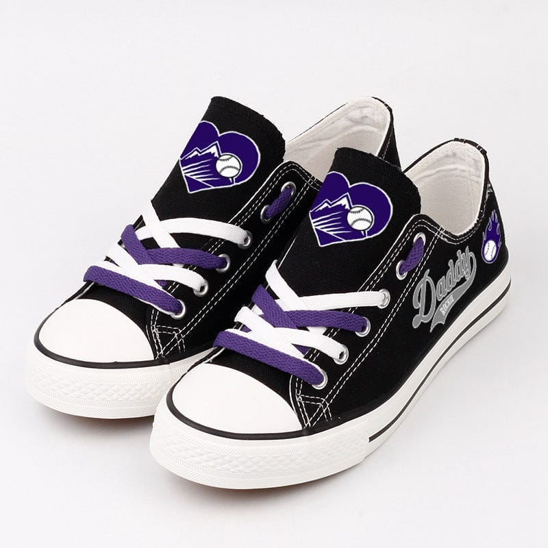 Colorado Rockies Limited Print Low Top Canvas Shoes Sport Sneakers For Men Women Fans - Image 2