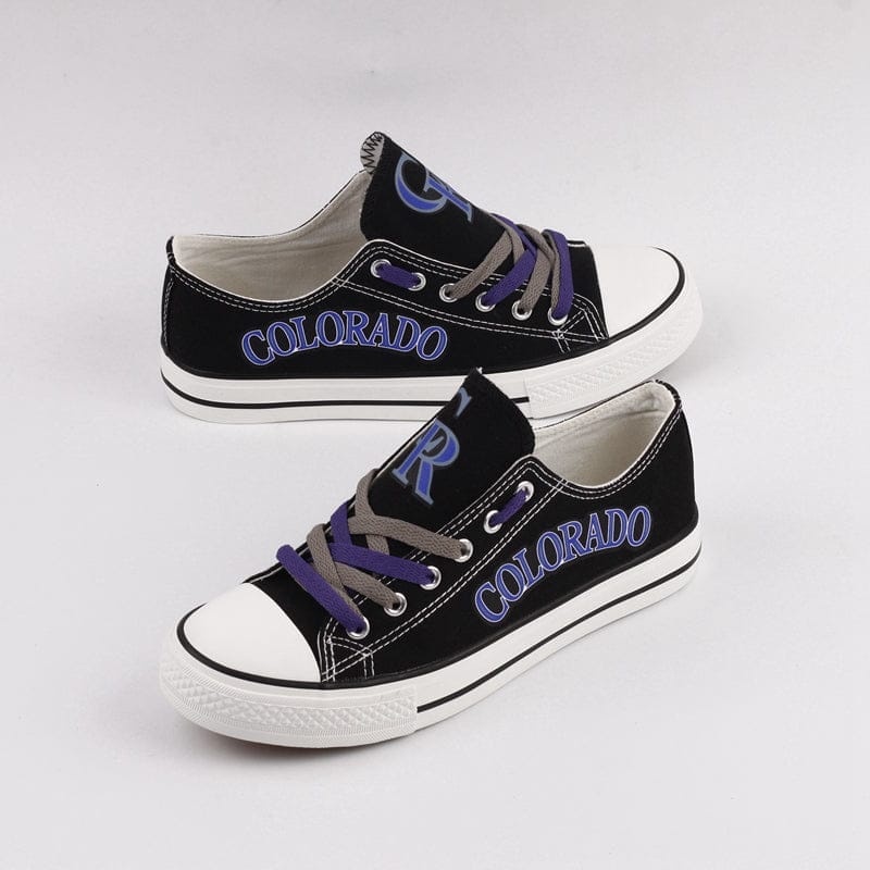 Colorado Rockies Limited Print Low Top Canvas Shoes Sport Sneakers For Men Women Fans