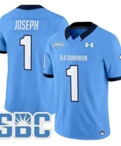 Colton Joseph Jersey #1 Old Dominion Monarchs 2025 Vapor Stitched Blue