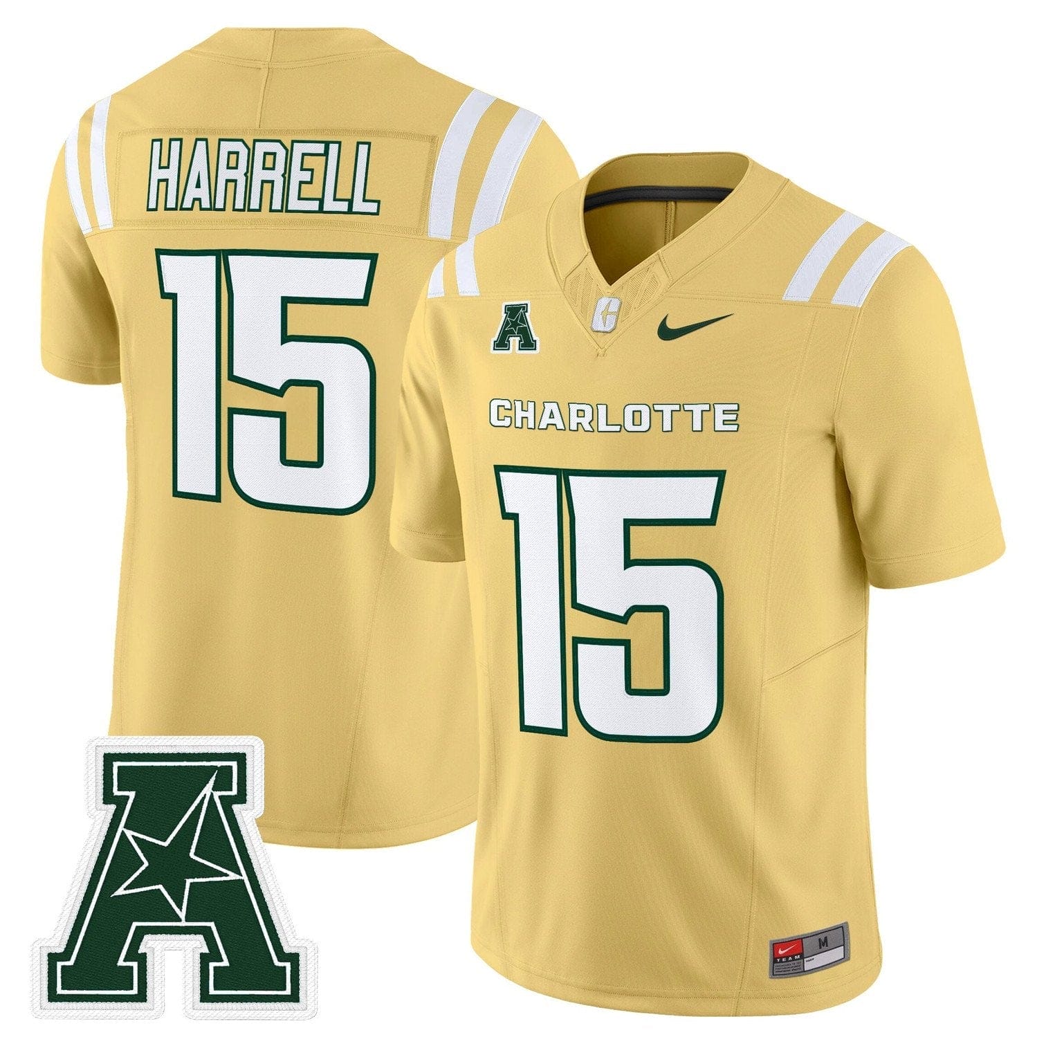 Conner Harrell Jersey #15 Charlotte 49ers 2025 Vapor Limited Stitched - Image 3