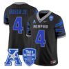 CortezBrahamJrJersey 4MemphisTigers2025VaporLimitedStitchedBlack