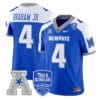 CortezBrahamJrJersey 4MemphisTigers2025VaporLimitedStitchedRoyalAlter