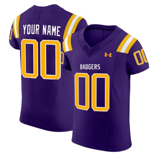 Custom Badgers Jersey Name and Number Purple All Stitched