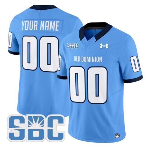 Custom Old Dominion Monarchs Jersey Name, Number 2025 Vapor Stitched Blue