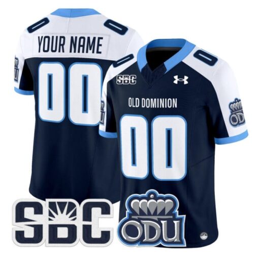 Custom Old Dominion Monarchs Jersey Name, Number 2025 Vapor Stitched Navy Alter